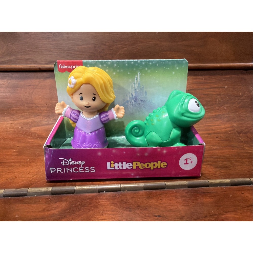 Fisher Price Little People 2 Pack Princess RAPUNZEL & PASCAL Figures NEW